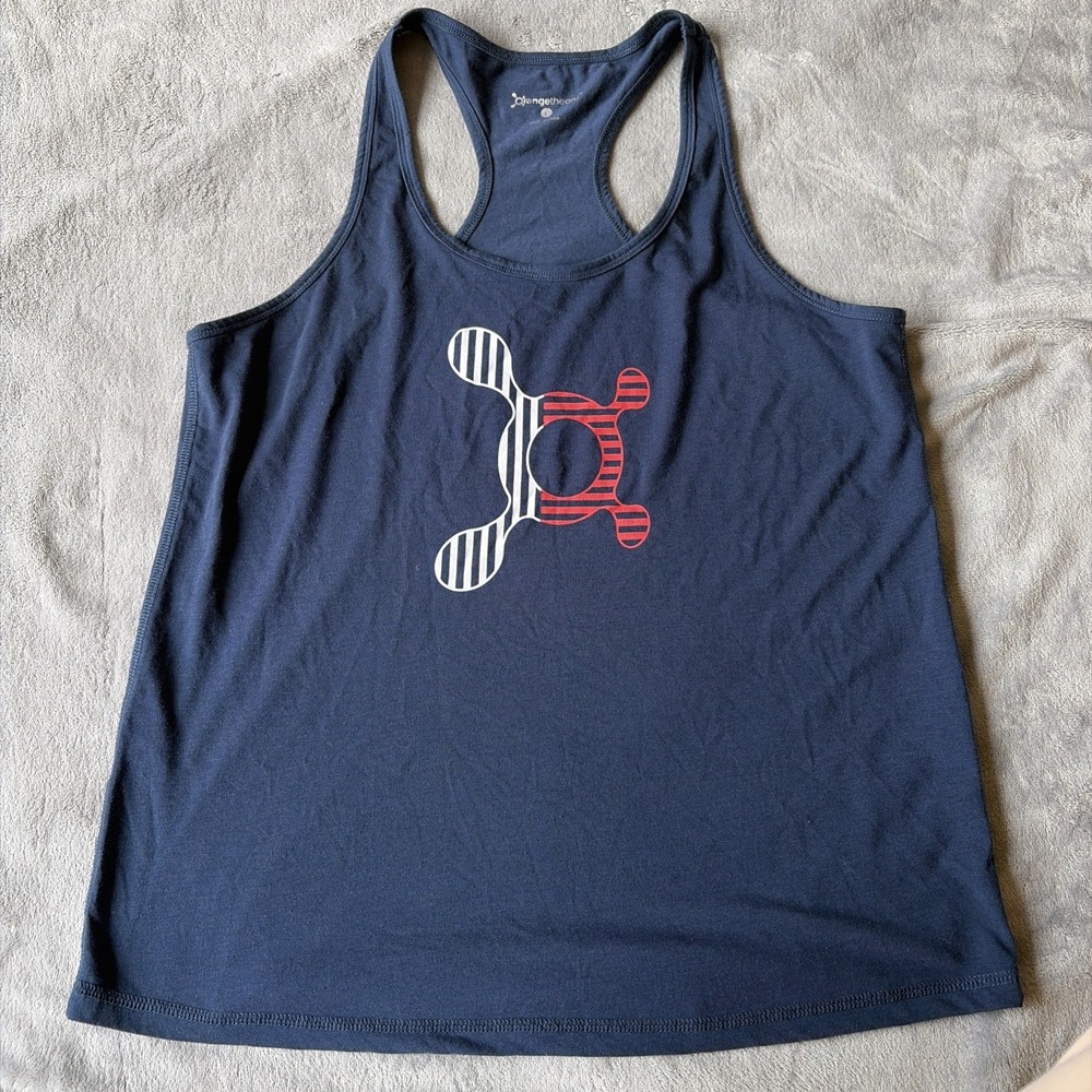 Orangetheory Blue Logo‎ Tank Top Sleeveless Womens Sz Large